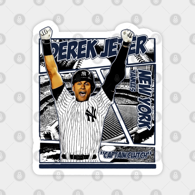 Derek Jeter // Comics Retro 90s Magnet by Bootlegheavens