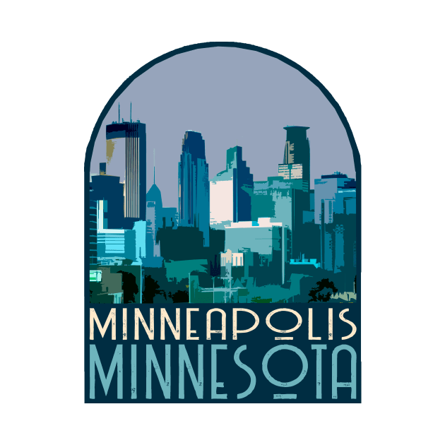 Minneapolis, Minnesota Decal by zsonn