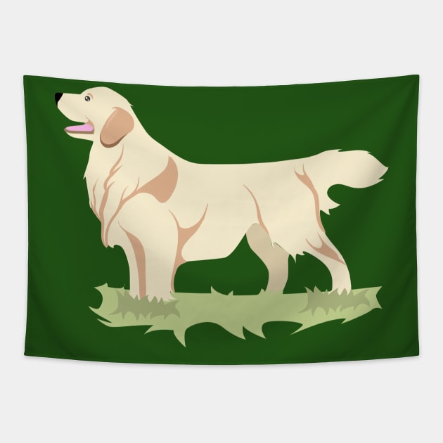 Golden Retriever Tapestry by allthelovenpups