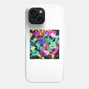 Joy abstract colorful digital painting Phone Case