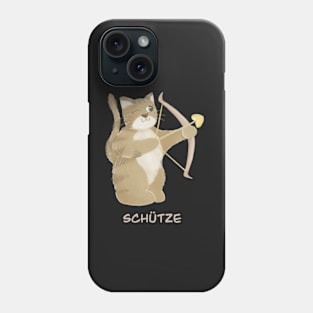 Schütze Katze zodiac sign Phone Case