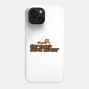 Eat sleep game repeat Phone Case