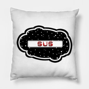 Red Sus! (Variant - Other colors in collection in shop) Pillow