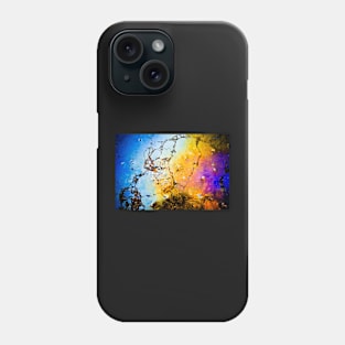 Abstract picture of colours made by oil on the beach Phone Case