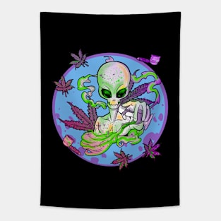 Trippy Alien Tapestry