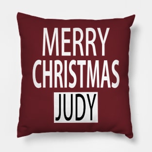 Merry Christmas Judy Pillow