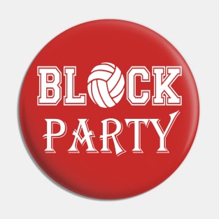 Block Party Volleyball Pin