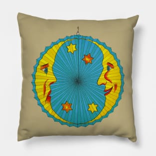 Two facing moons Pillow