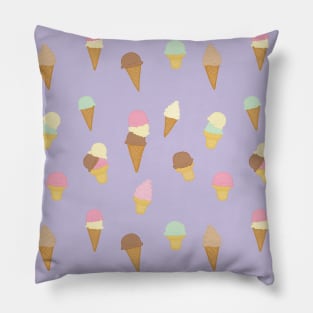 Ice Cream Pattern Pillow