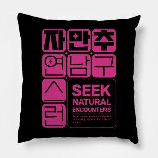 Seek Natural Encounters Korean Pillow