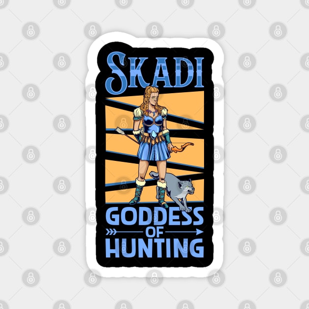 Viking goddess of hunting Skadi Magnet by Modern Medieval Design
