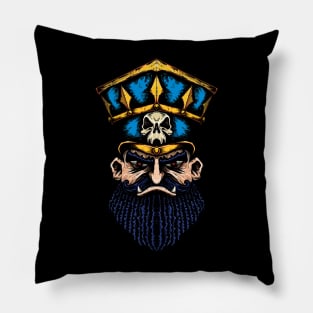 Fantasy Football Evil Dwarf Blue Pillow