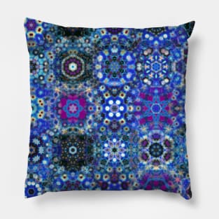 Snowflake Vibrant Flowers Pillow