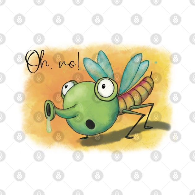 Funny cute fantasy mosquito by marina63