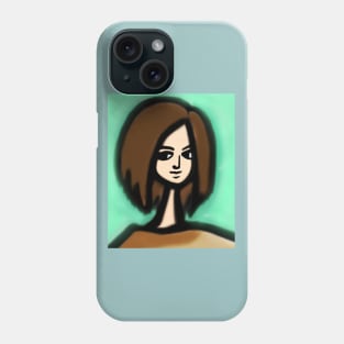 Elongated Neck Lady Phone Case