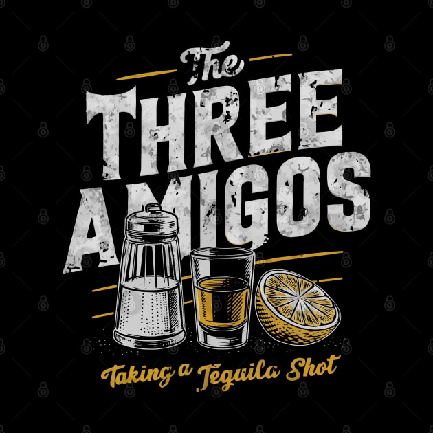 The 3 Three Amigos Taking a Tequila Shot Cinco De Mayo by deafcrafts