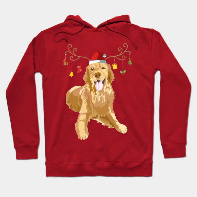 Best Golden Retriever Mom Ever Ugly Christmas Sweater Style Adult Hoodie