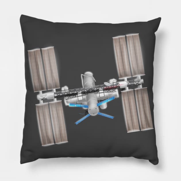 International Space Station Pillow by nickemporium1