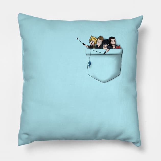 Pocket Chocobros Pillow by Silveretta