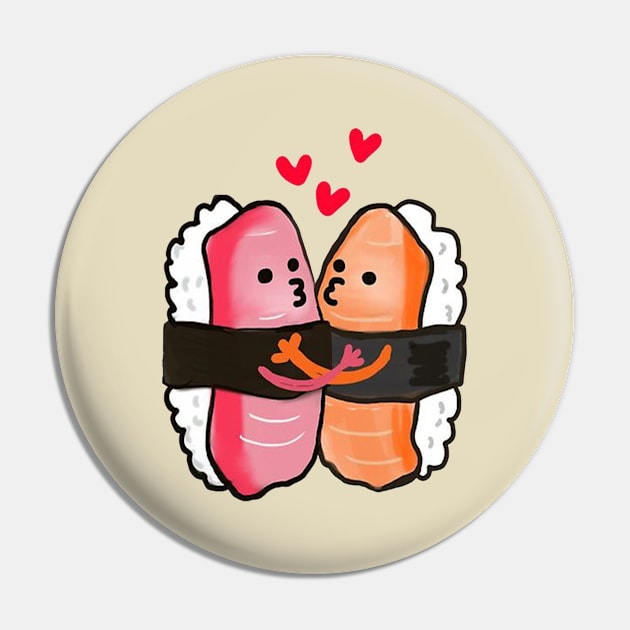 Sushi Hug Pin by juandarsarina