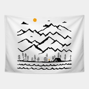 Camp Fire (for Light Color) Tapestry