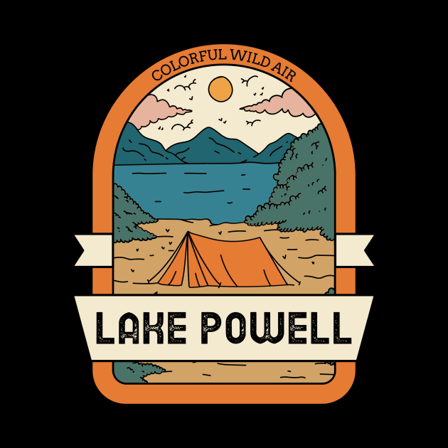 Lake Powell Vintage Travel by Insert Place Here