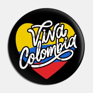Viva Colombia - Corazón Pin