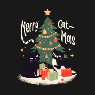 MERRY CAT-MAS CHRISTMAS CATS GIFT T-Shirt