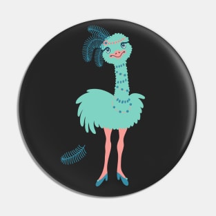 Ostrich Chick Pin