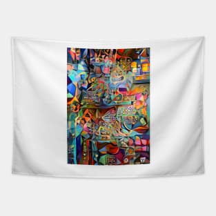 Color Labyrinth Tapestry