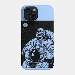 halloween skeleton astronaut creepy skull Phone Case