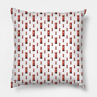 British Postal Pillar-Box-Red Pattern Pillow