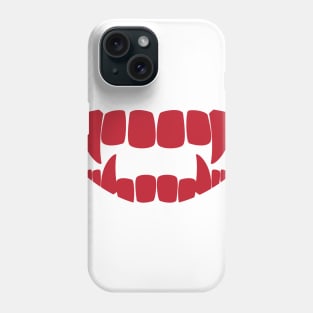 scary teeth face mask Phone Case