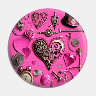 Steampunk Valentine Pin