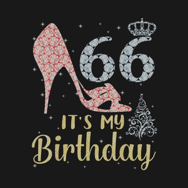 Girl Shoes & Lights Step Into 66 Years Old Its My Birthday by daylightpombo3