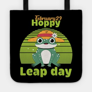 Funny Frog Lover Hoppy Leap Day February 29 Leap Year Tote