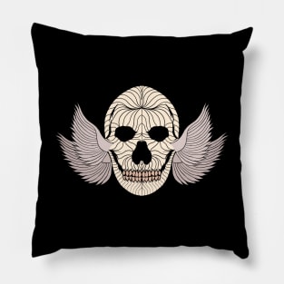 Wing Ear Skull Pillow