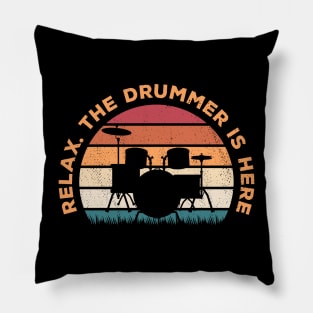 Funny Drummer Pillow