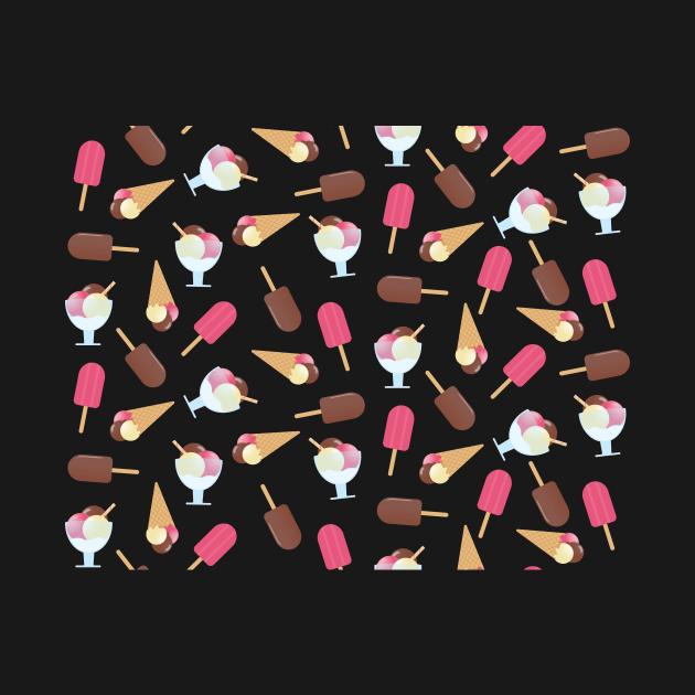 Ice Cream Cone and Popsicle pattern by sigdesign