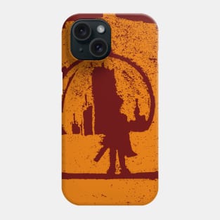 Hell Bent Silhouette (orange) Phone Case