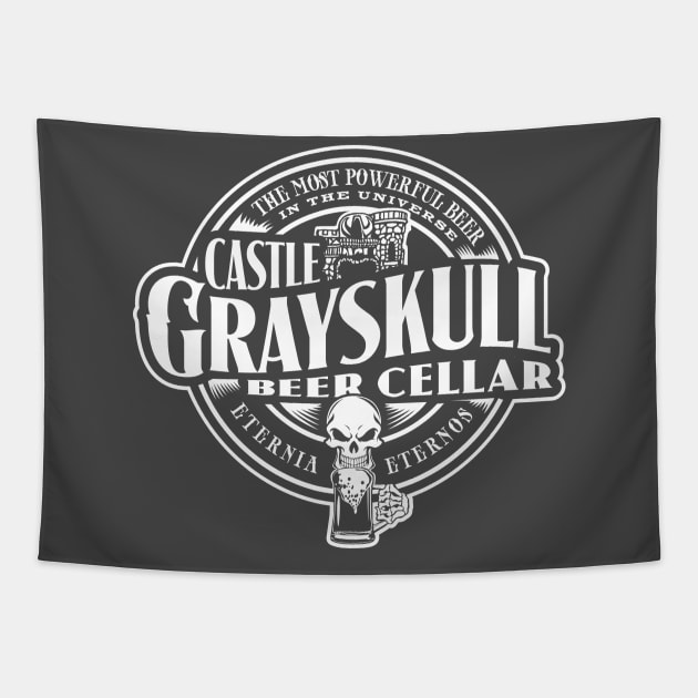 Grayskull Beer Cellar Tapestry by MindsparkCreative