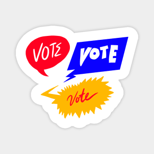 Vote in Speech Bubble Magnet