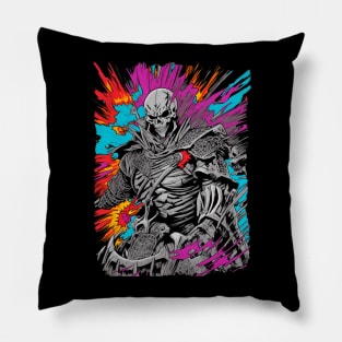 Evil skeleton warrior Pillow