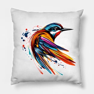 bird with pop art style Pillow