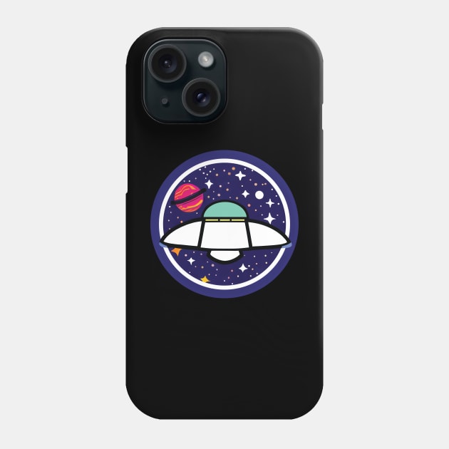 Spaceship Of Alien Phone Case by ulunkz