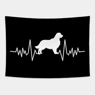 Golden Retriever Heartbeat Gift For Golden Retriever Lovers Tapestry