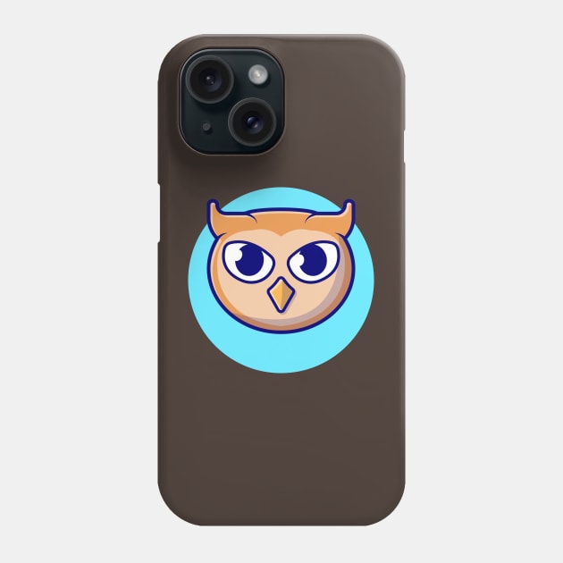 Cute Owl Cartoon Vector Icon Illustration (6) Phone Case by Catalyst Labs