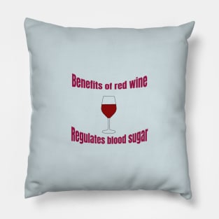 Benefits of red wine Pillow