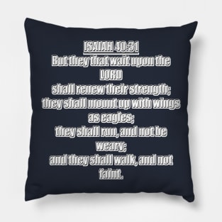 Isaiah 40:31 KJV Pillow