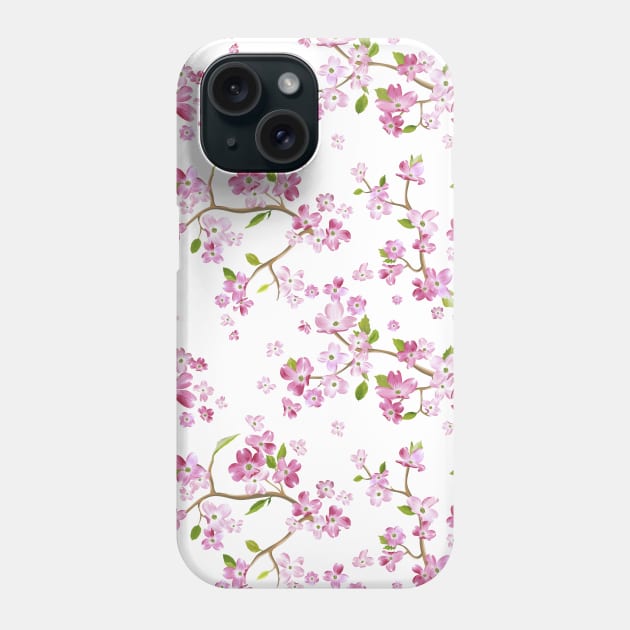 Watercolor Spring Flowers 3 Phone Case by B&K